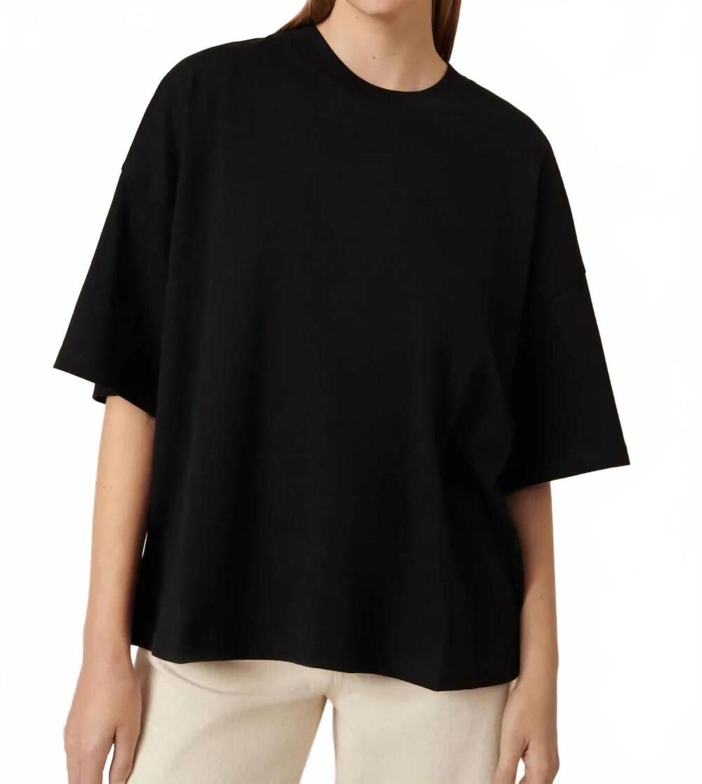 NEW KOWTOW oversized short sleeve boxy tee in black
